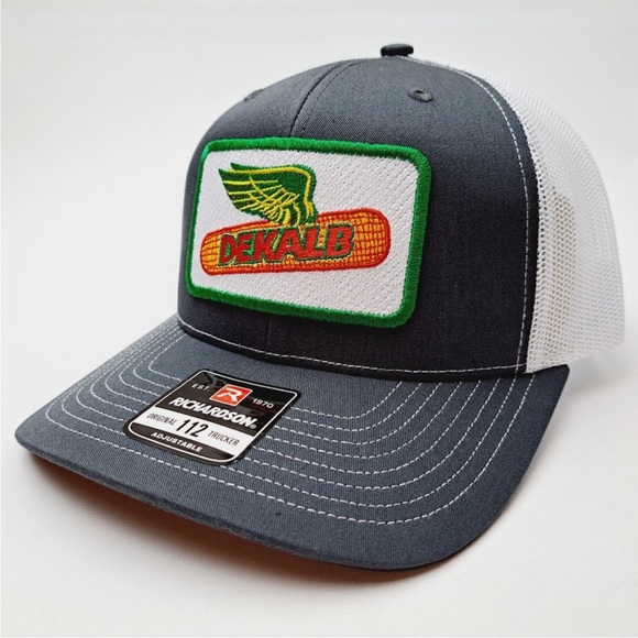 Dekalb Richardson 112 Trucker Cap Hat Mesh Snapback Textured Patch - Picture 3 of 4